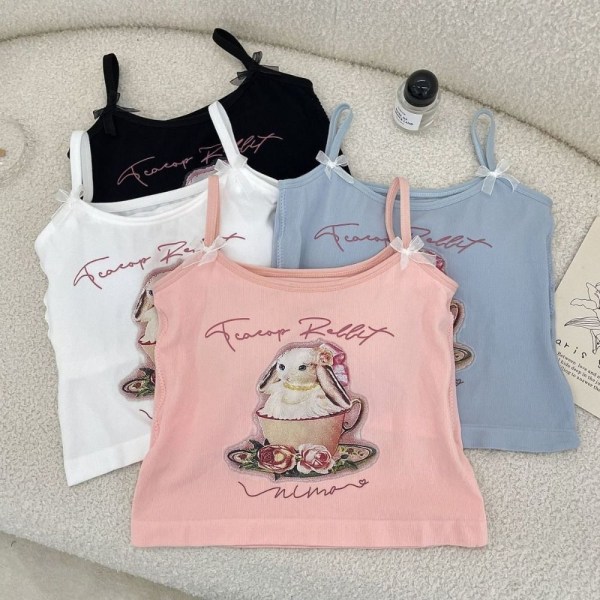 Ærmeløs Top Tank Top PINK Pink