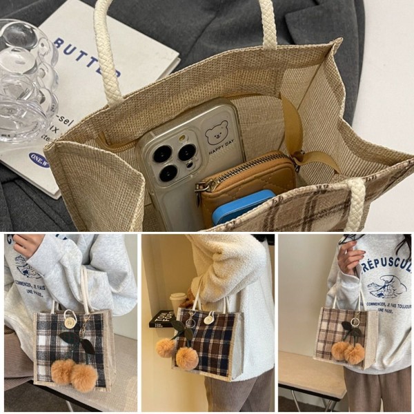 Damehåndveske Tote Bag KHAKI KNAPP KNAPP khaki button-button