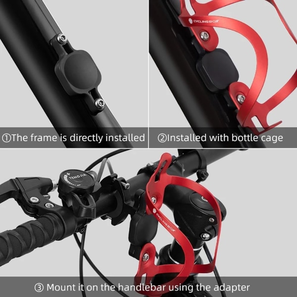 Cykel Tracker Holder GPS Tracker Protector SORT black