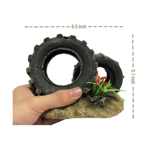 Akvarium Landskap Simulert Bro Harpiks Steinbue