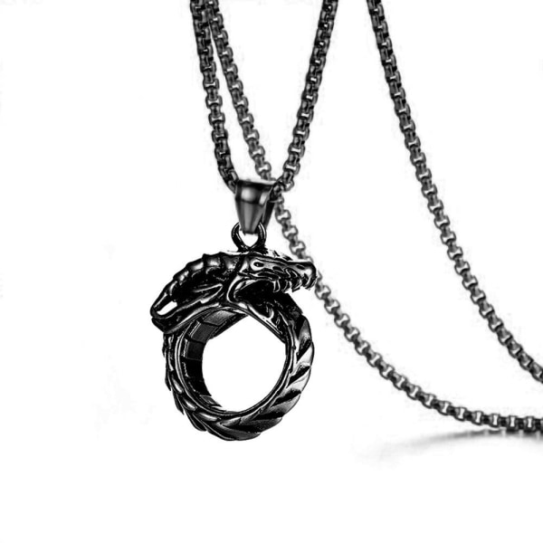 Menn Halskjede Clavicle Chain SVART Black