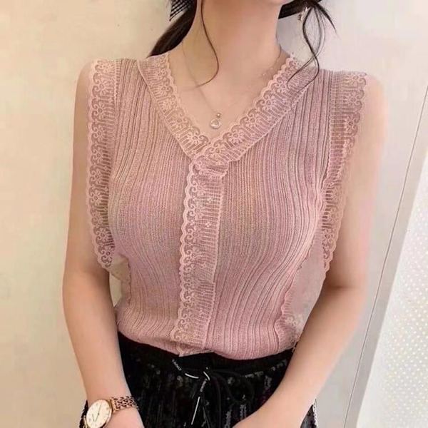 Camisole Väst Stickat Toppar APRIKOS Apricot