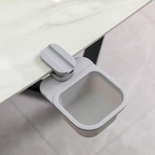 Desktop Roterande papperskorg Mini förvaringslåda GRÅ PLATSNING Grey Posting-Posting