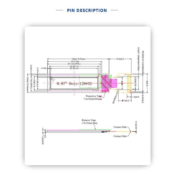 OLED-skjerm, OLED-skjermkort, OLED LCD-skjermmodul