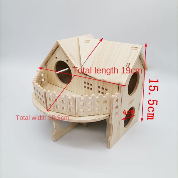 Hamster Swing Gungbräda Small Nest Massivträ Small House Hamster