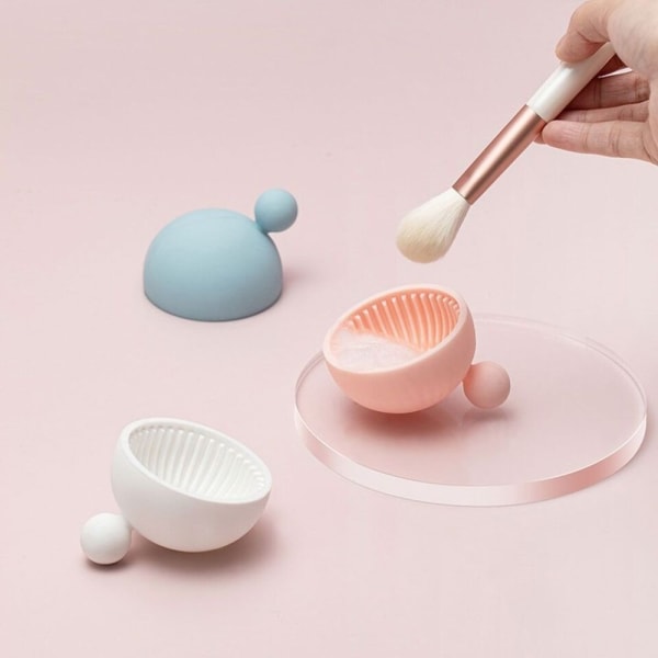 Makeup Brush Cleaning Plate Skiver PINK Pink