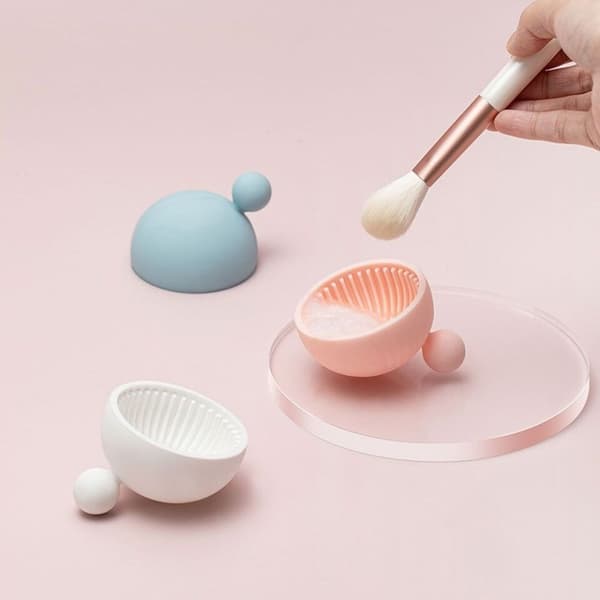 Makeuppensel Renseskål LYSERØD Pink