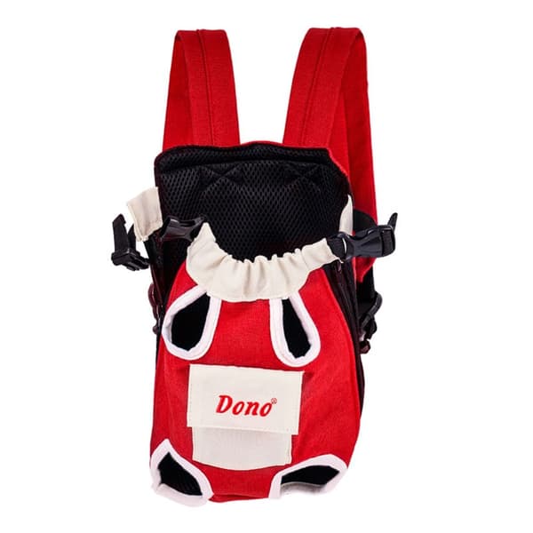 Skuldertaske til hund/hvalp, RØD M Red M