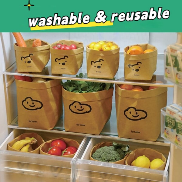 Kraft Paper Box Food Opbevaringspose F F F