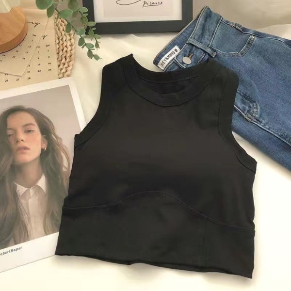 Sexig Sweet Vest Fashion Summer Camisole LJUSGRÅ Light Grey