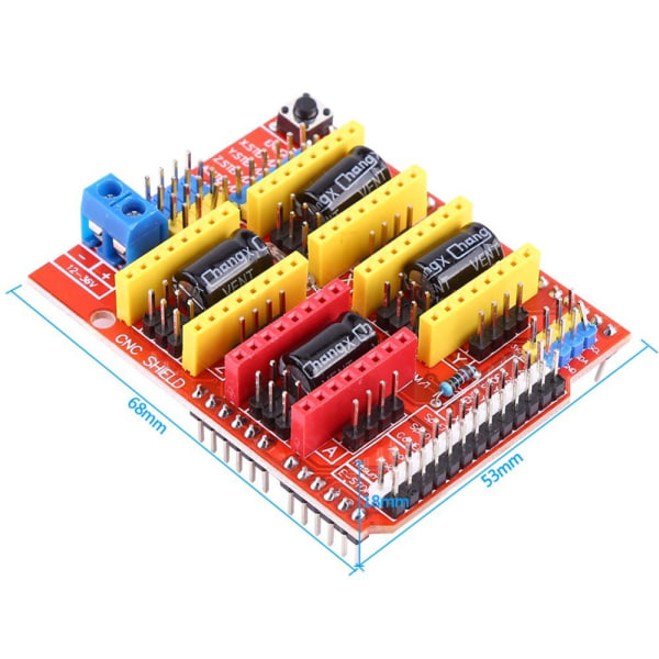 CNC Shield Expansion Board Stepper Motor Driver DC 12V - 36V