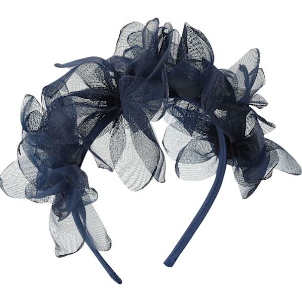 Mesh kukkapanta Princess-päähine NAVY navy