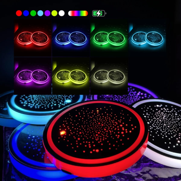 2kpl LED-mukinpidin valomatot 3 CIRCLE 3 CIRCLE 3 circle