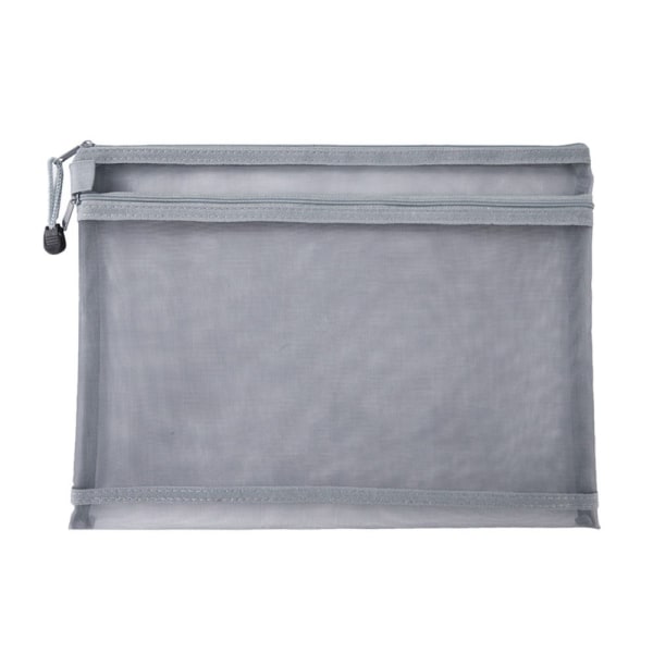 A4 Dokumentpåse Blixtlås Case GRÅ TYPE2 TYPE2 grey Type2-Type2