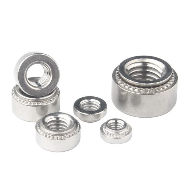 25 stk. selvklemmende muttere, naglemutter, rundt hode, stål 25PCS