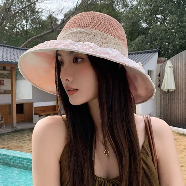 Solhat Solbeskyttelseshat LYSERØD pink
