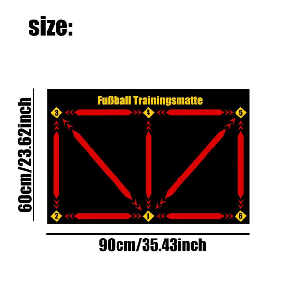 Jalkapalloharjoitusmatto Jalkapallo Footstep -harjoituspeite 1 1 1