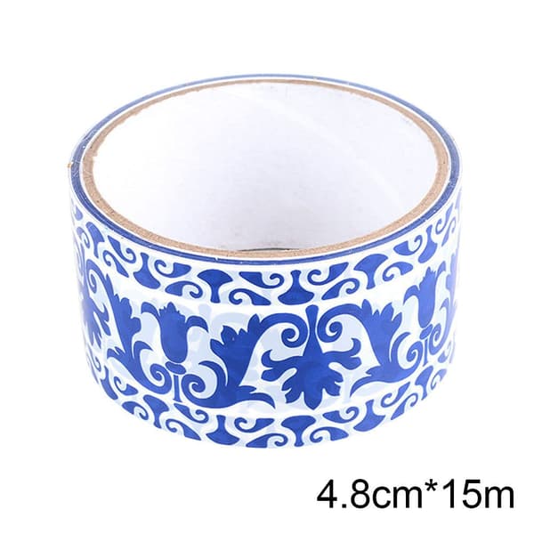 Dekorationstape Blå&Hvid Porcelæn E E E