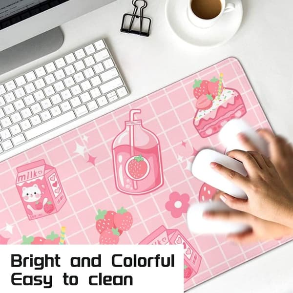 Kawaii Gaming Musematte Søt Skrivebordsmatte Gummi