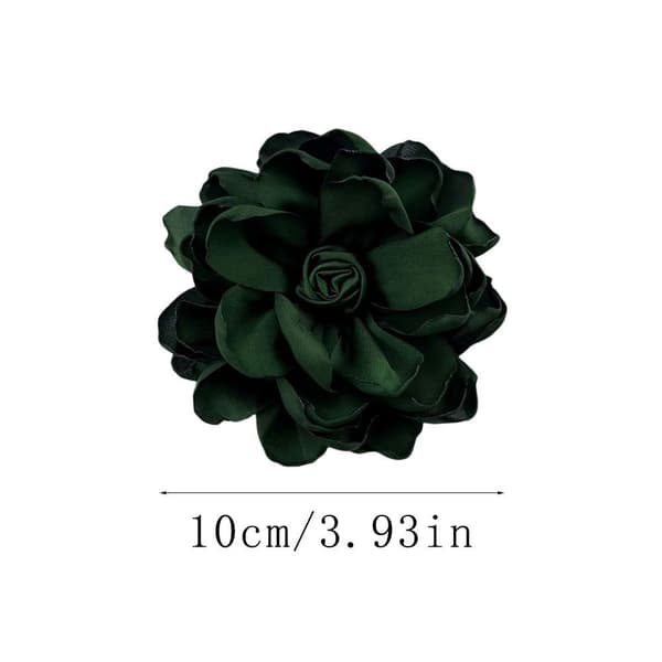 Stor Blomsterbrosch Corsage KHAKI Khaki
