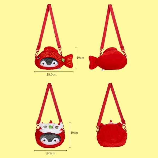 Crossbody Bag Vino reppu Snapper Fish Doll