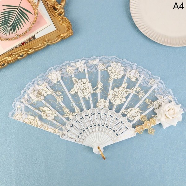 Folding Fan Court Lolita Lace Fan 5 5 5