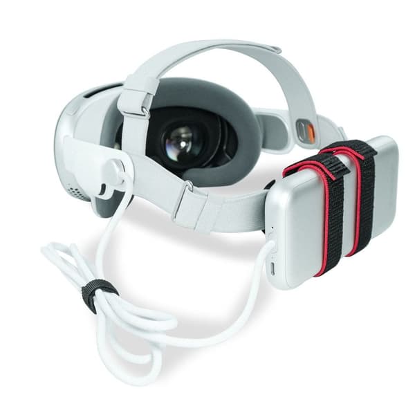 VR-headsetrem AR-glasögontillbehör Batteriband Black&Red