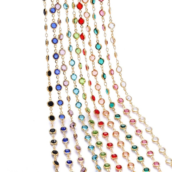 Crystal Beads Chains Halsband Chain 2 2 2