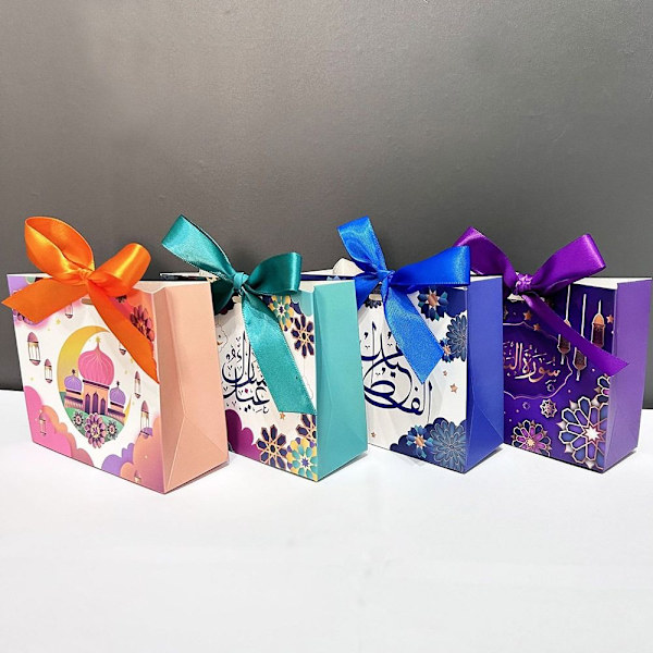 10 stk Eid Mubarak slikæske LILLA Purple