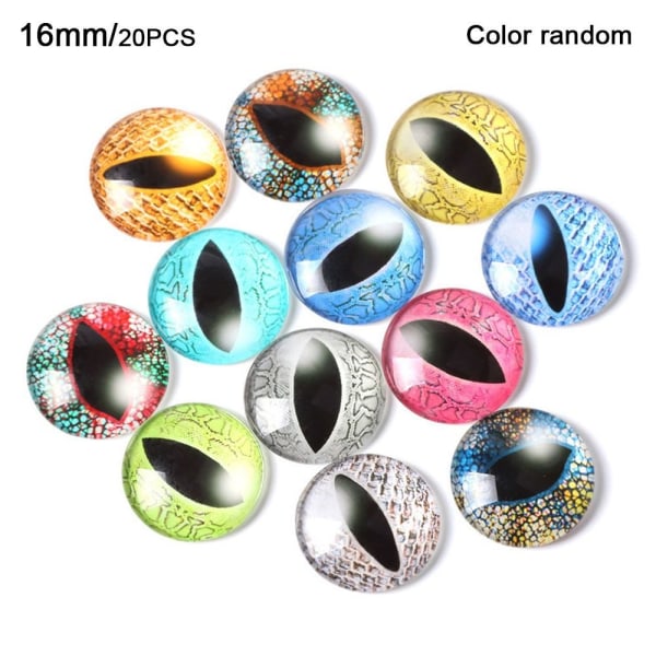 20 stk/10 par Eyes Crafts Eyes Puppet Crystal Eyes 16MMCOLOR 16mmcolor random