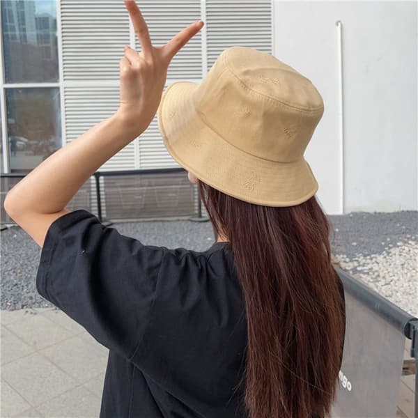 Bomulls bøttehatter Dame Sommerhatt 3 3 3