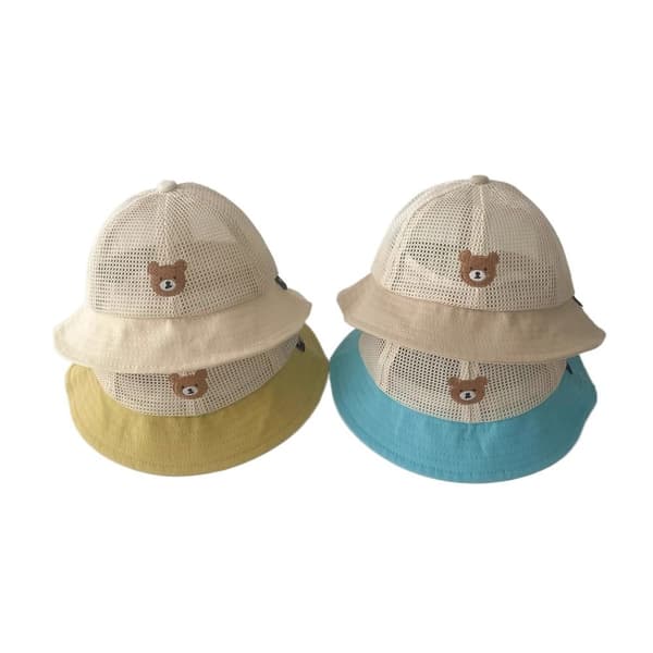 Børne Bucket Hatte Kids Solhat BEIGE beige