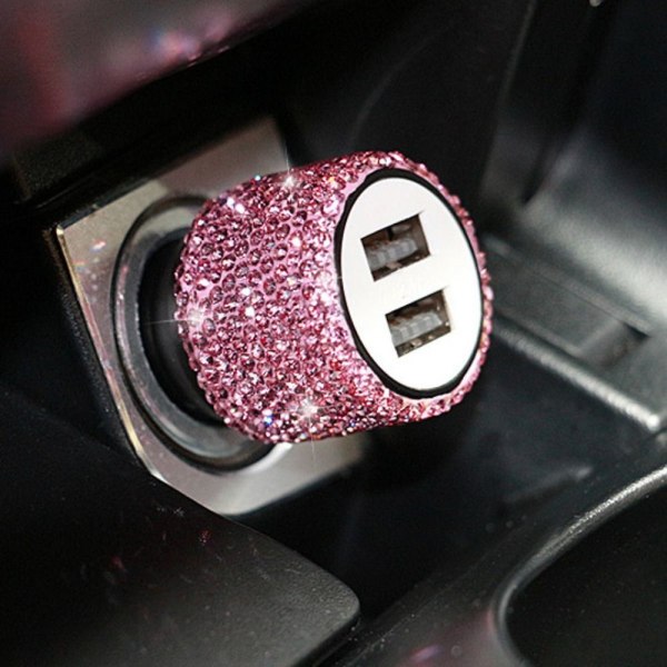 Billaddare Snabbadapter ROSA Pink