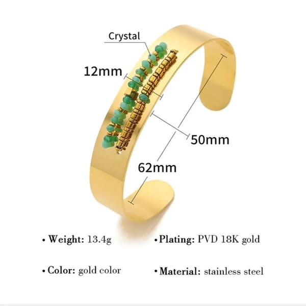 Åbent Armbånd Bangles Manchetarmbånd
