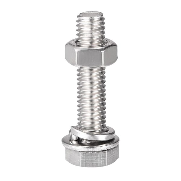 10 STK sekskantskruer Bolter Helgjengede sekskantbolter 10pcsM8x35