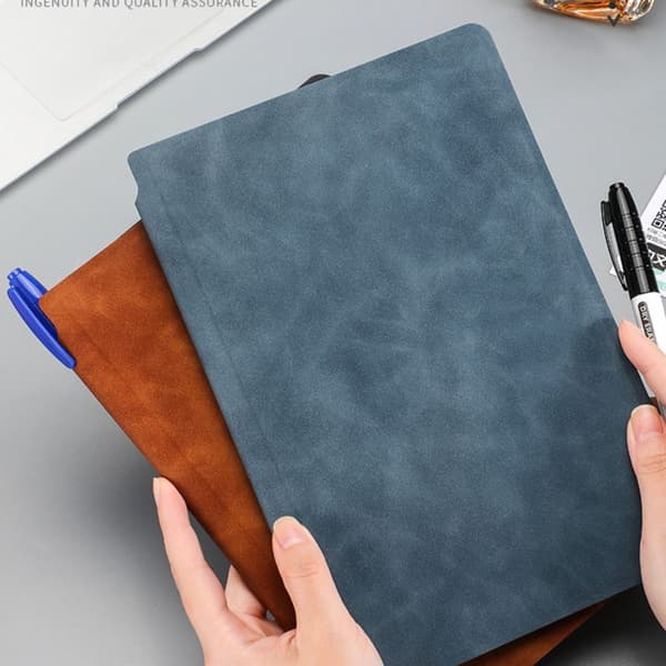 A4 Whiteboard Notesbog Sletbar Whiteboard Udkast LYSEBLÅ Light Blue
