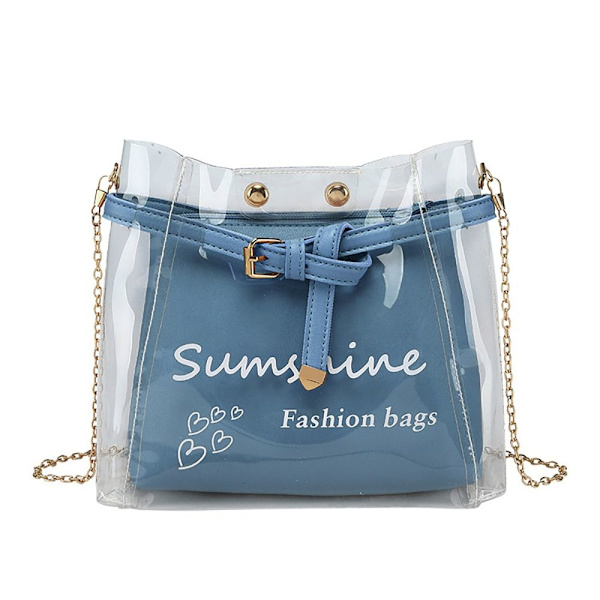 2 i 1 axelväskor Jelly Bag BLÅ blue