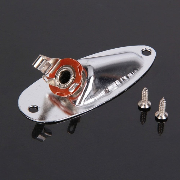 Guitar Jack Plate Guitar Input Jack SILVER silver