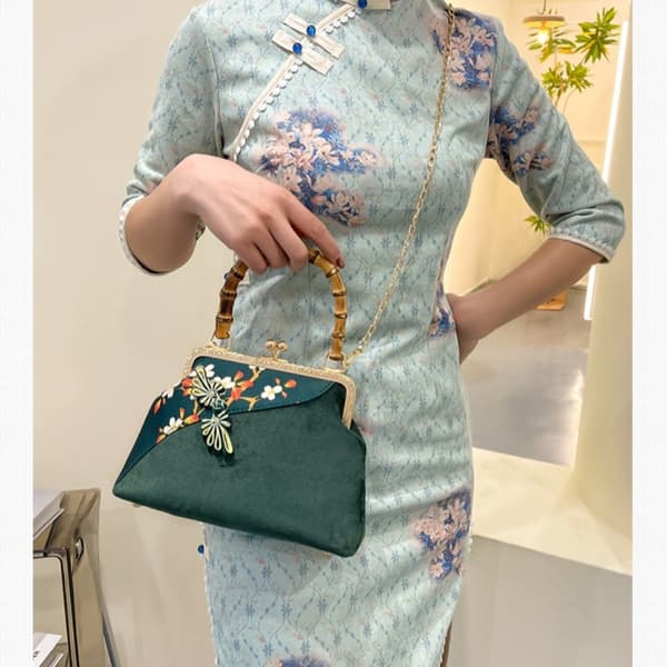 Bambu Fogfog Handväska Qipao Väska B B B