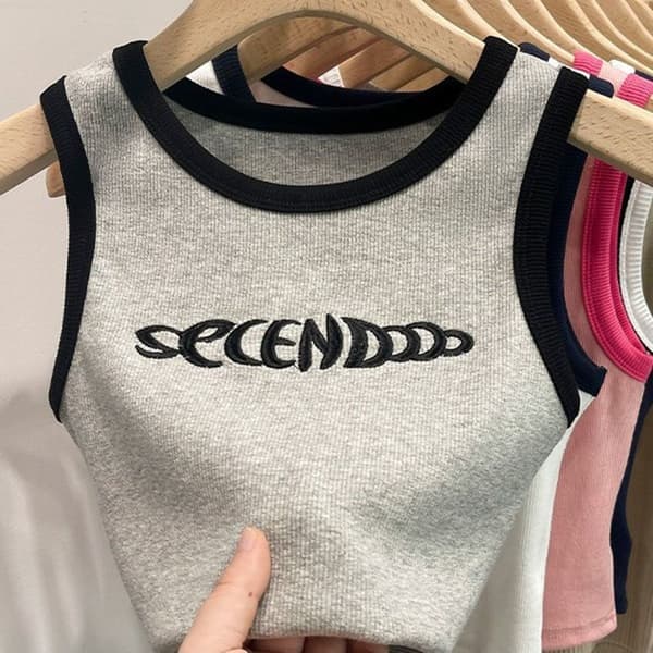 Dam Crop Tops Bralette Väst GRÅ M Gray M