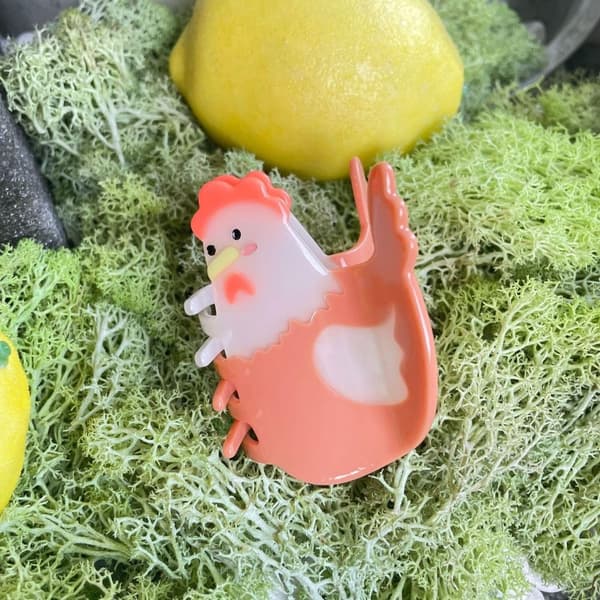 Hårklemme Haj Hårklips KYLLINGEFORMET KYLLINGEFORMET Chicken shaped
