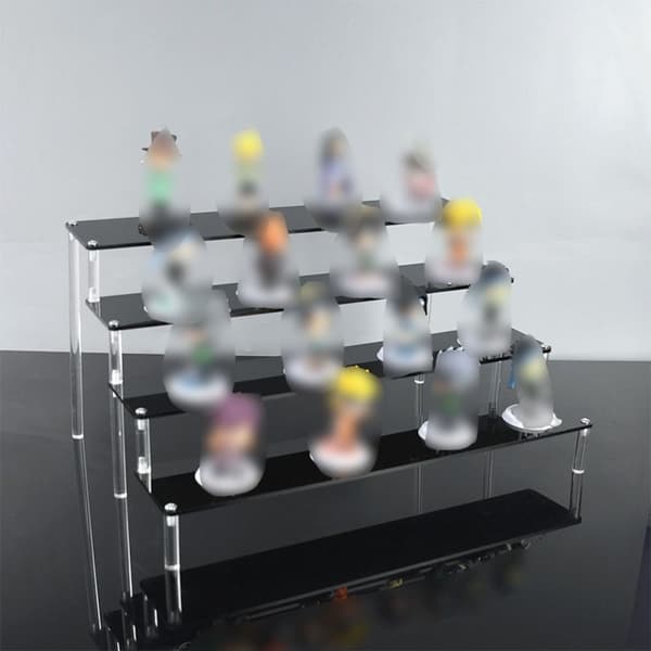 Akryl Display Stativ Figur Hylle 30X8CM TRE-LAG 30X8CMThree-layer