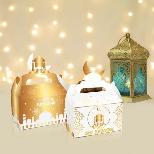 12 st Eid Mubarak Chokladgodis- och Keksaskar, Presentförpackning B