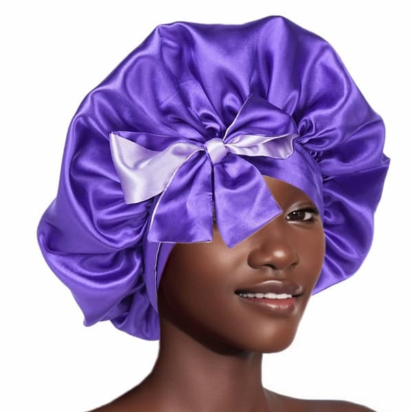 Satin Sleep Cap Silkeaktig Satin Bonnet BLÅ 5 BLÅ 5 blue 5