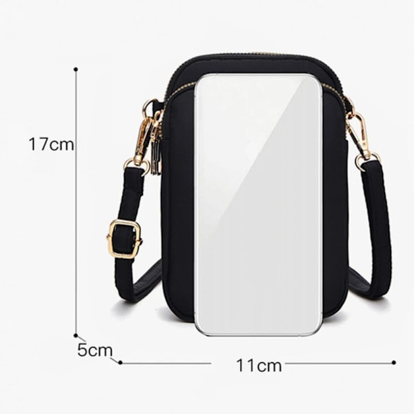 Skuldertasker Mobiltelefon Pung SORT black