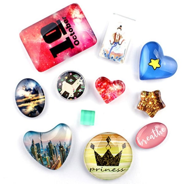 20 stk trykt glass cabochons virvelglass cabochons 20MMCOLOR 20mmColor random