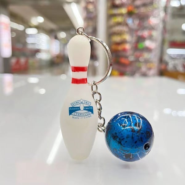 Bowling nøglering hængende vedhæng 2 2 2