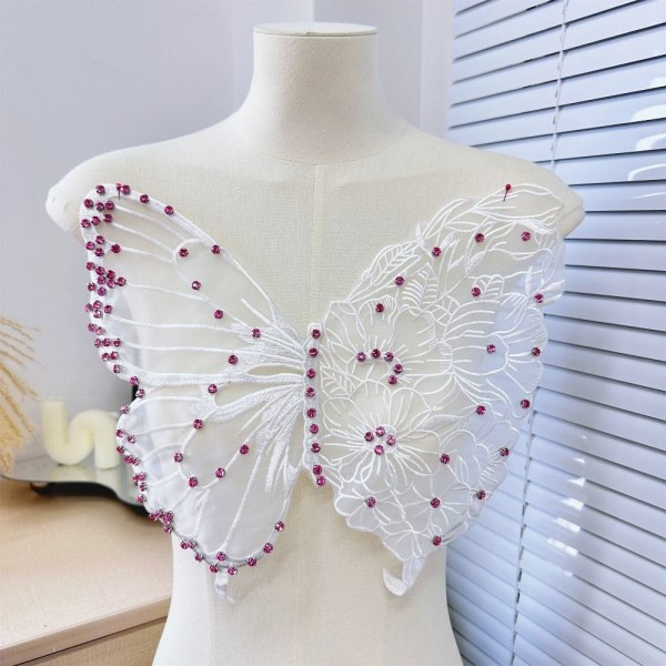 Butterfly Patch Clothes Patches HVID A A White A-A