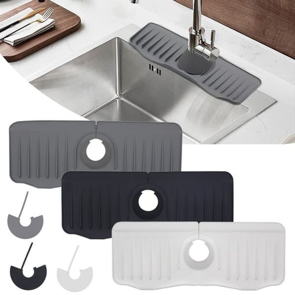 Diskho Blandare Matta Silikon Avloppsdyna VIT White