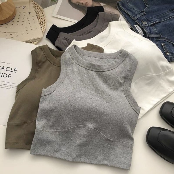 Sexig Sweet Vest Fashion Summer Camisole SVART Black